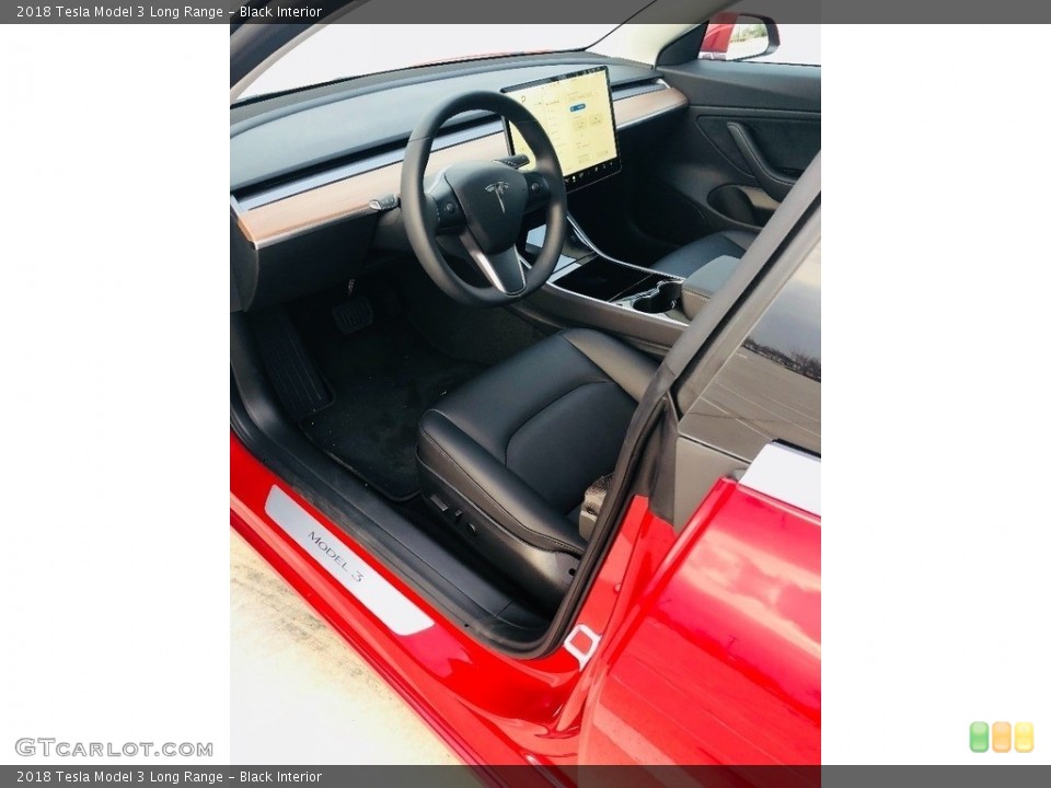Black Interior Front Seat for the 2018 Tesla Model 3 Long Range #126599381