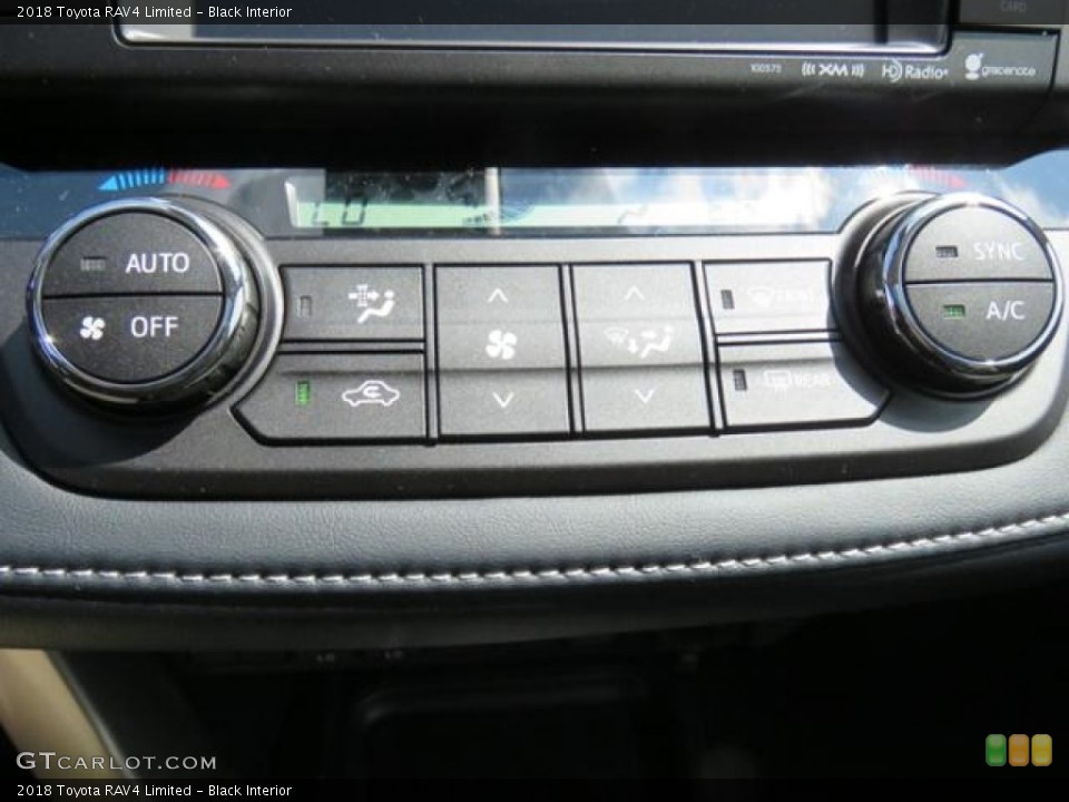 Black Interior Controls for the 2018 Toyota RAV4 Limited #126599399