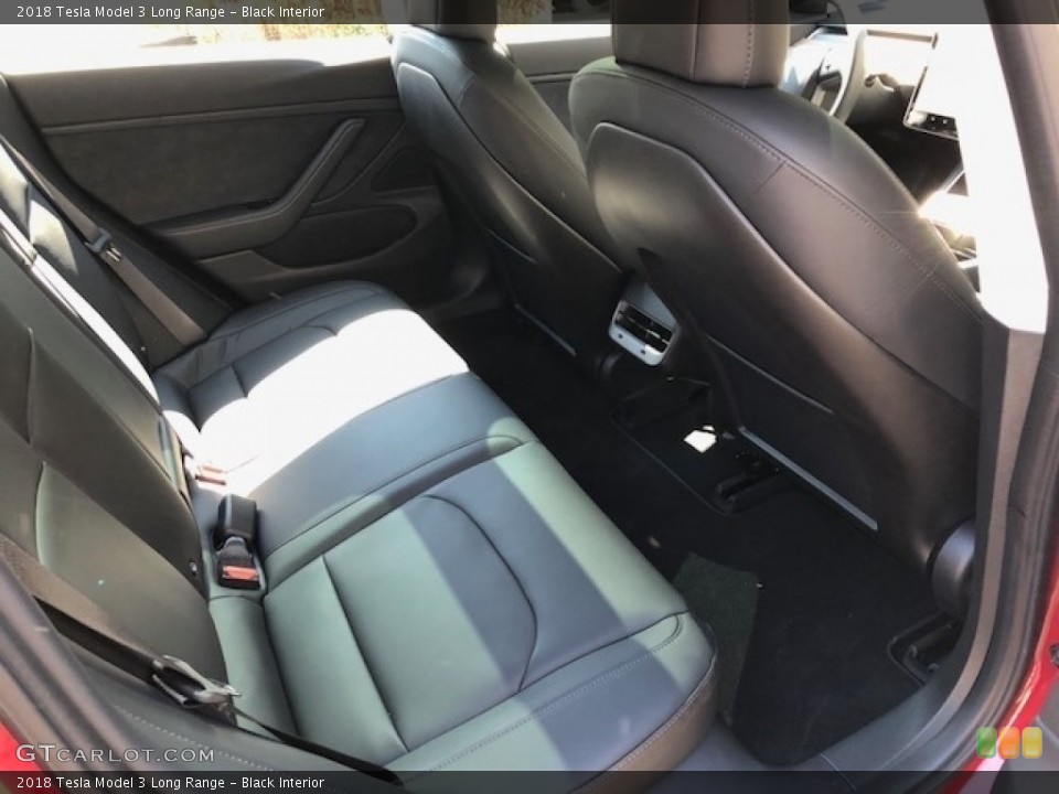 Black Interior Rear Seat for the 2018 Tesla Model 3 Long Range #126599522