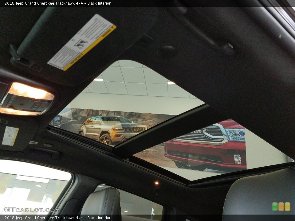 Black Interior Sunroof for the 2018 Jeep Grand Cherokee Trackhawk 4x4 #126601115