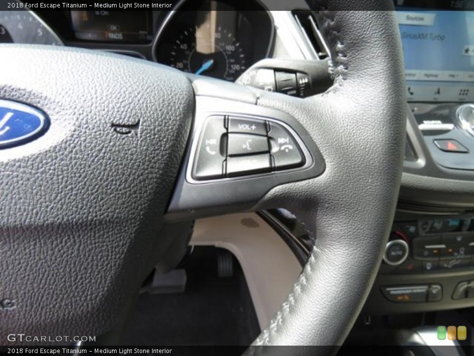 Medium Light Stone Interior Controls for the 2018 Ford Escape Titanium #126602858