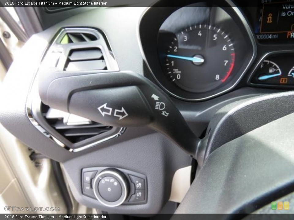 Medium Light Stone Interior Controls for the 2018 Ford Escape Titanium #126602879