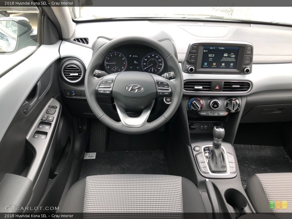 Gray Interior Dashboard for the 2018 Hyundai Kona SEL #126606332