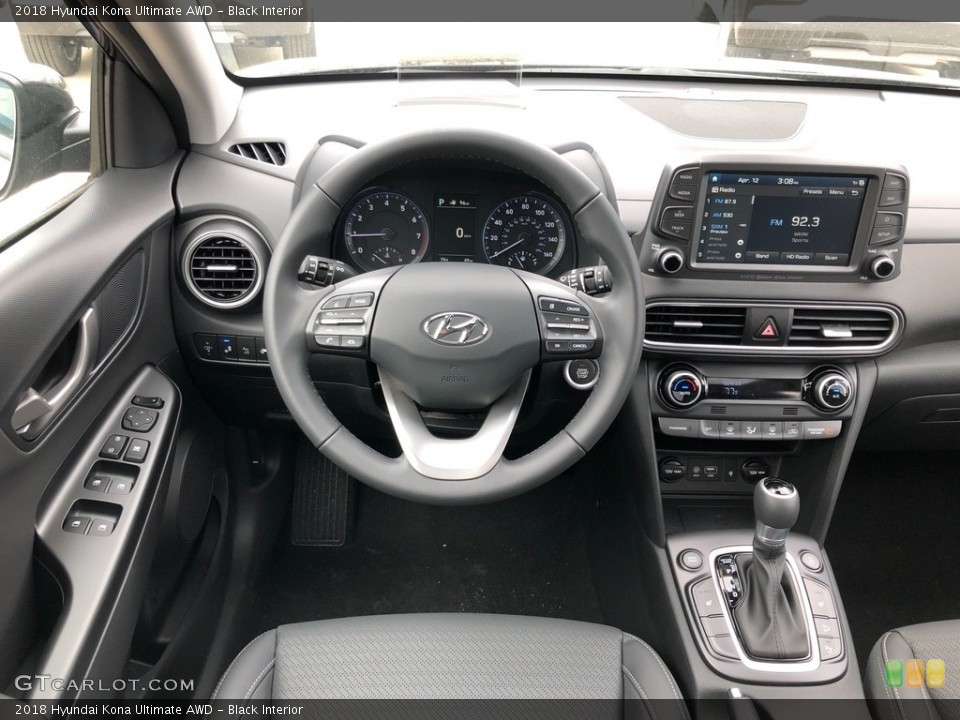 Black Interior Dashboard for the 2018 Hyundai Kona Ultimate AWD #126606404