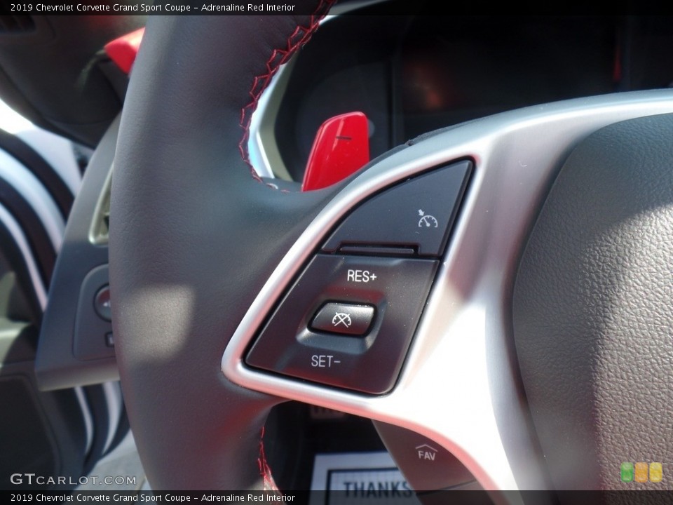 Adrenaline Red Interior Controls for the 2019 Chevrolet Corvette Grand Sport Coupe #126616719