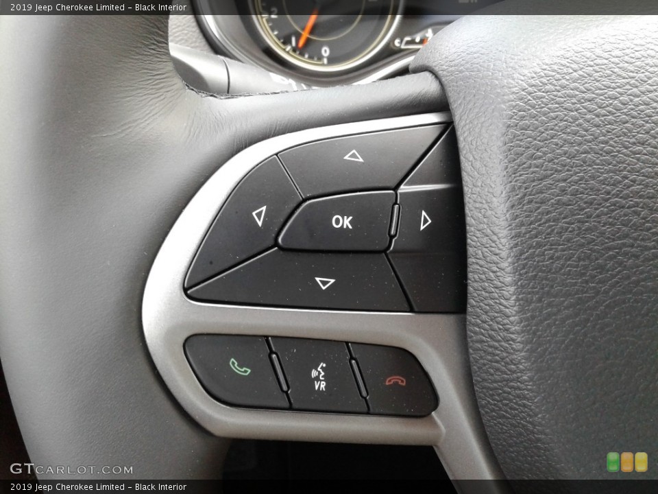 Black Interior Controls for the 2019 Jeep Cherokee Limited #126616962