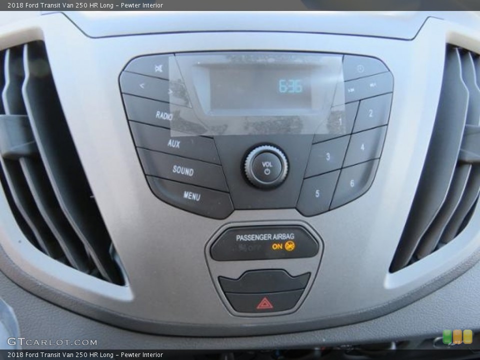 Pewter Interior Controls for the 2018 Ford Transit Van 250 HR Long #126618498