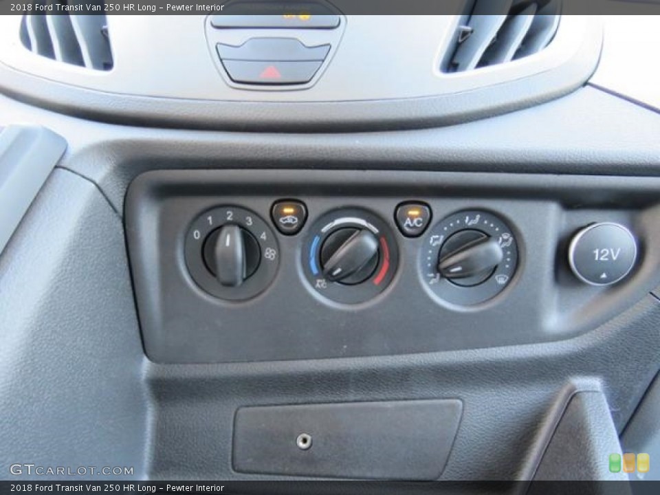 Pewter Interior Controls for the 2018 Ford Transit Van 250 HR Long #126618516