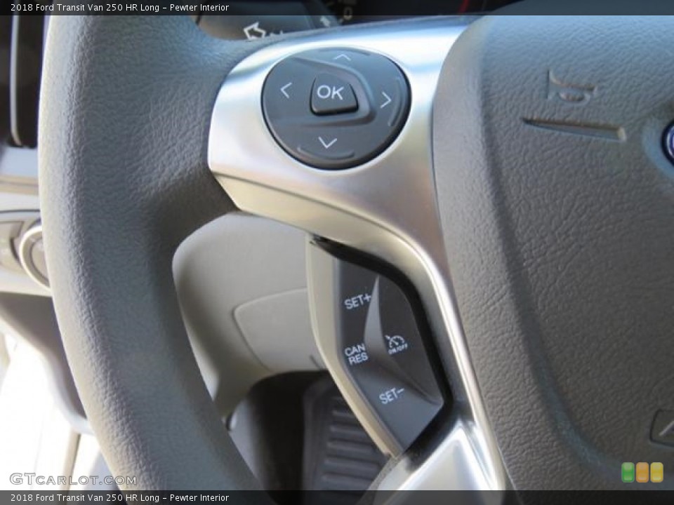 Pewter Interior Controls for the 2018 Ford Transit Van 250 HR Long #126618552