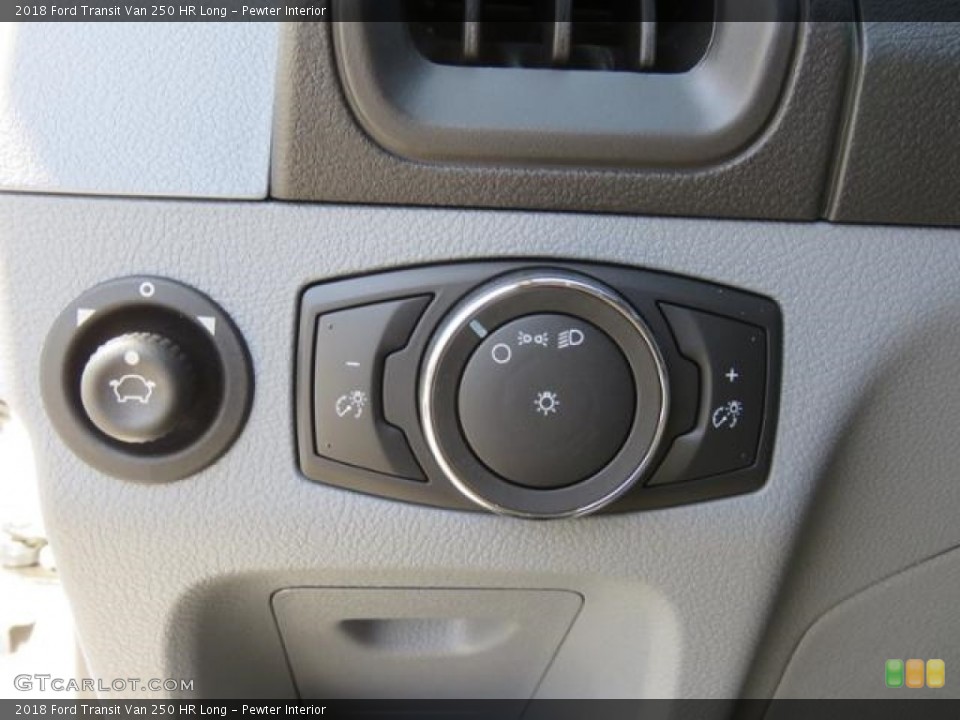 Pewter Interior Controls for the 2018 Ford Transit Van 250 HR Long #126618615