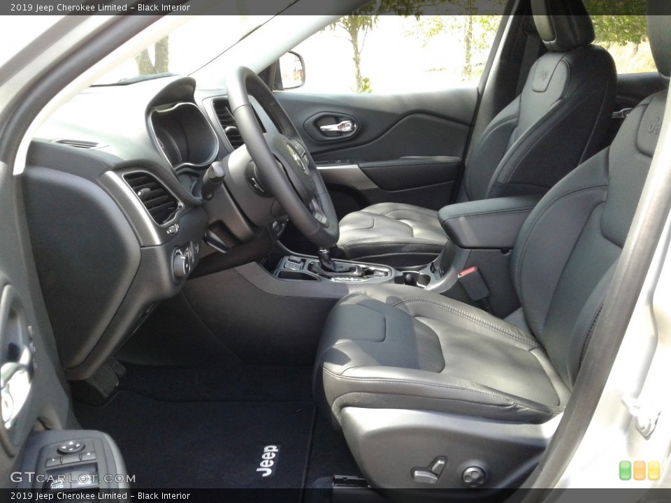 Black Interior Front Seat for the 2019 Jeep Cherokee Limited #126619728