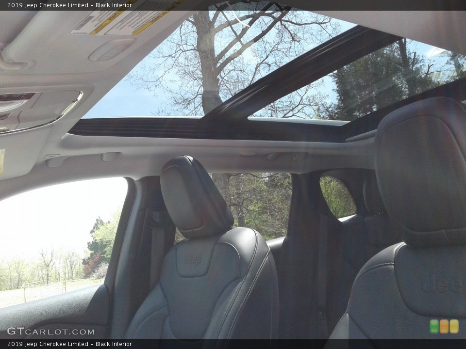 Black Interior Sunroof for the 2019 Jeep Cherokee Limited #126620295