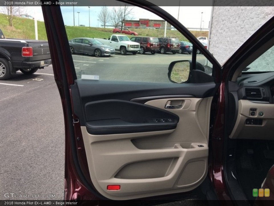 Beige Interior Door Panel for the 2018 Honda Pilot EX-L AWD #126620460