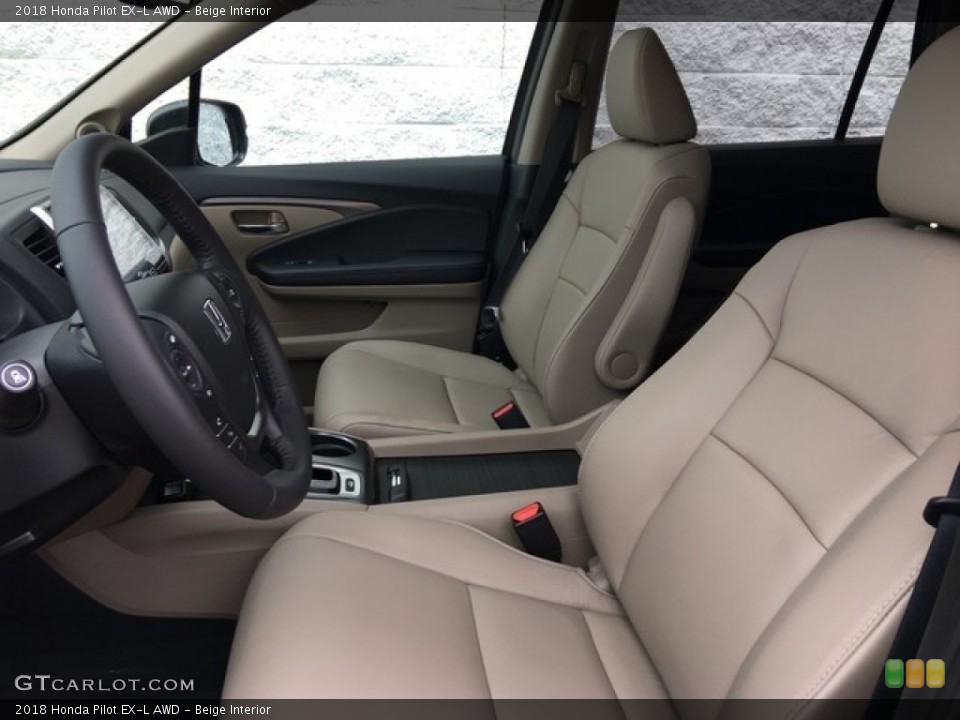 Beige Interior Front Seat for the 2018 Honda Pilot EX-L AWD #126620499