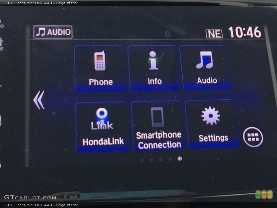 Beige Interior Controls for the 2018 Honda Pilot EX-L AWD #126620592