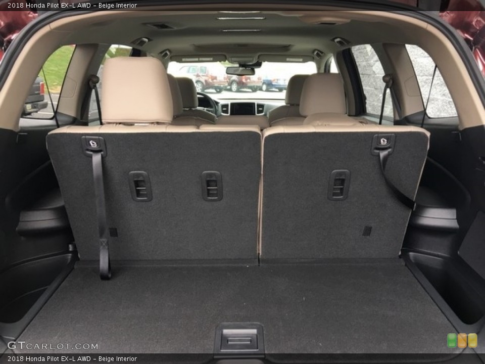 Beige Interior Trunk for the 2018 Honda Pilot EX-L AWD #126620739