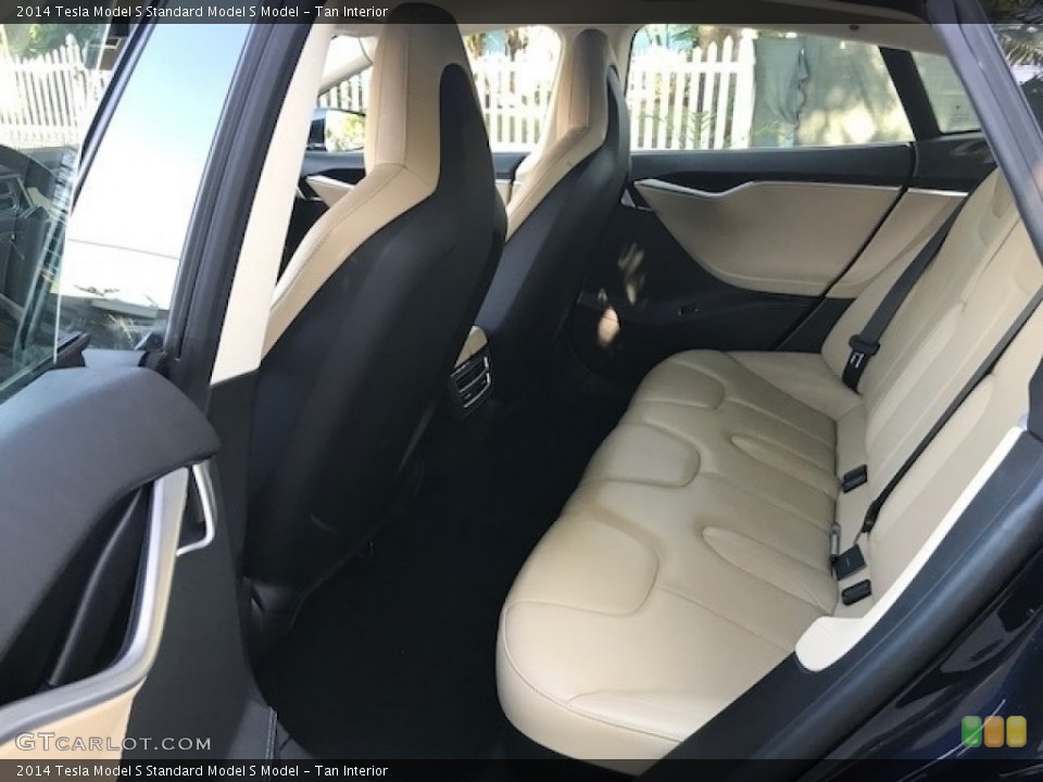 Tan Interior Rear Seat for the 2014 Tesla Model S  #126624237
