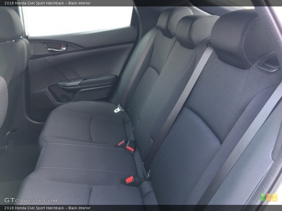 Black Interior Rear Seat for the 2018 Honda Civic Sport Hatchback #126624780