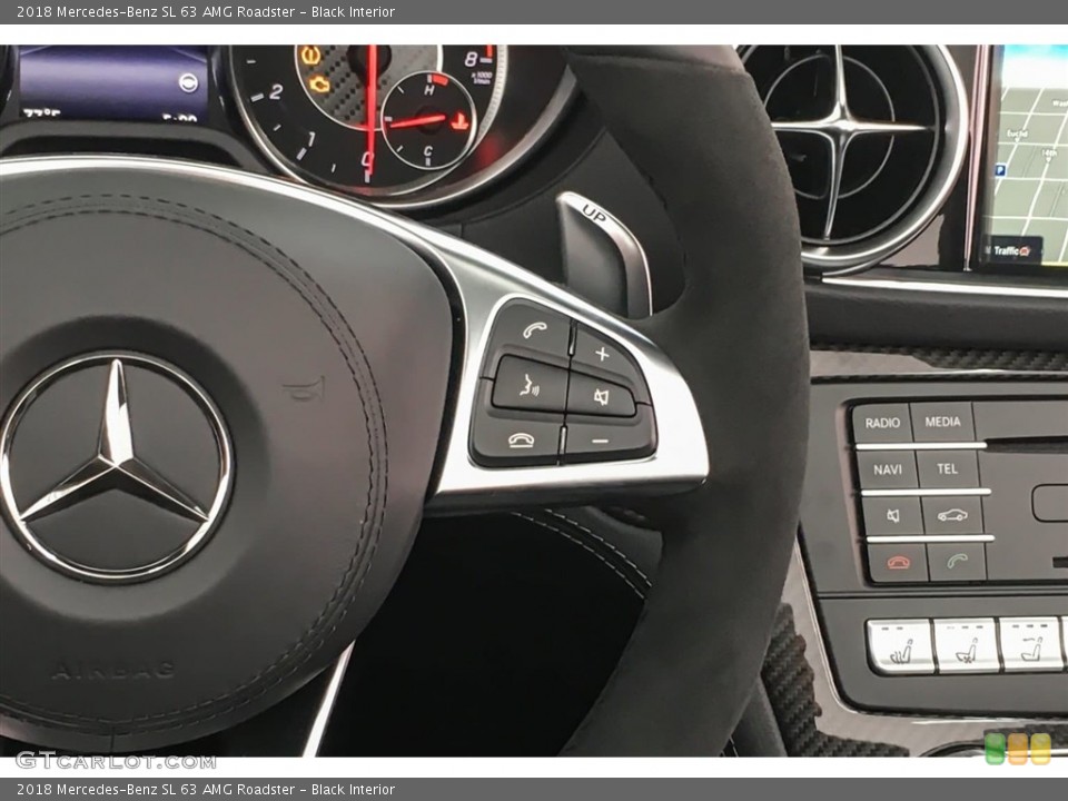 Black Interior Controls for the 2018 Mercedes-Benz SL 63 AMG Roadster #126626796