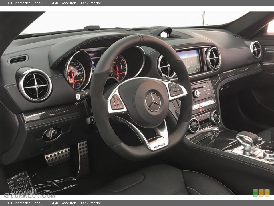 Black Interior Dashboard for the 2018 Mercedes-Benz SL 63 AMG Roadster #126626817