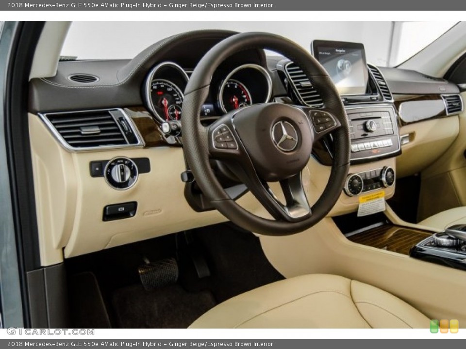 Ginger Beige/Espresso Brown Interior Dashboard for the 2018 Mercedes-Benz GLE 550e 4Matic Plug-In Hybrid #126627171