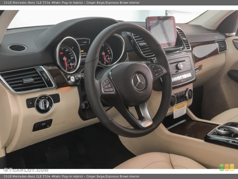 Ginger Beige/Espresso Brown Interior Dashboard for the 2018 Mercedes-Benz GLE 550e 4Matic Plug-In Hybrid #126627372