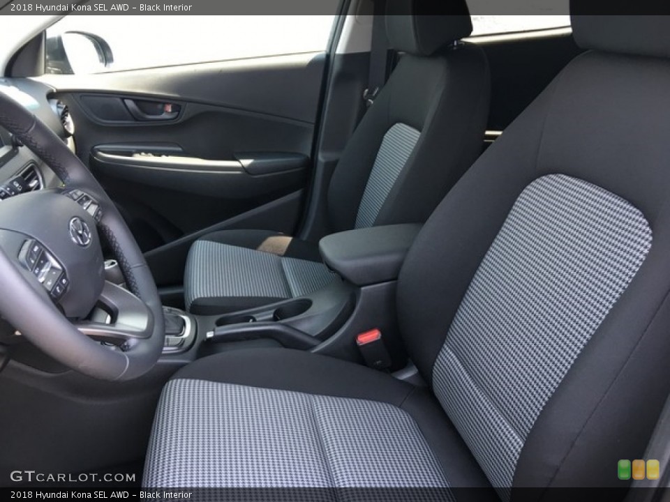 Black Interior Front Seat for the 2018 Hyundai Kona SEL AWD #126634268