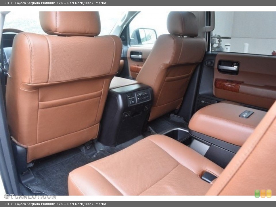 Red Rock/Black Interior Rear Seat for the 2018 Toyota Sequoia Platinum 4x4 #126635384