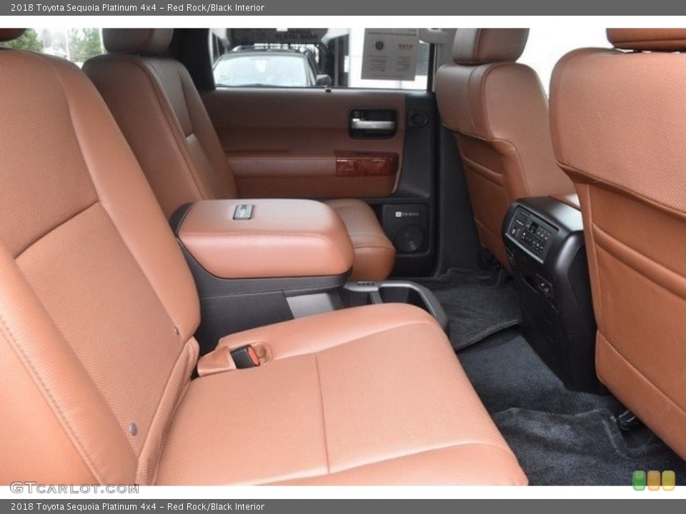 Red Rock/Black Interior Rear Seat for the 2018 Toyota Sequoia Platinum 4x4 #126635516