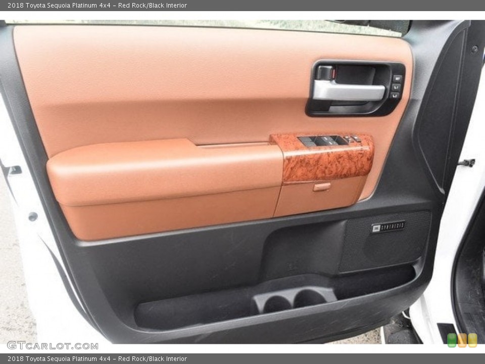 Red Rock/Black Interior Door Panel for the 2018 Toyota Sequoia Platinum 4x4 #126635591