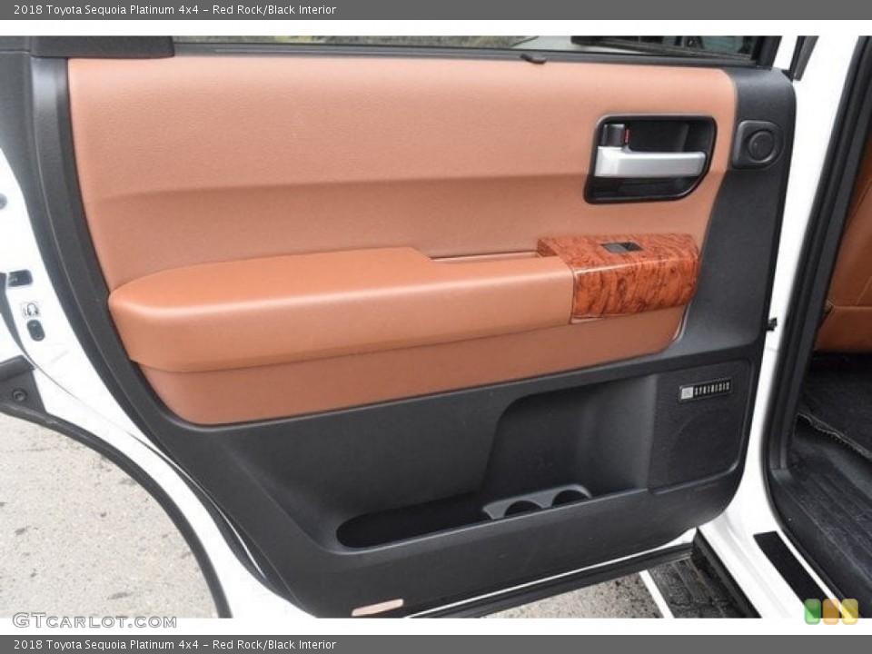 Red Rock/Black Interior Door Panel for the 2018 Toyota Sequoia Platinum 4x4 #126635615