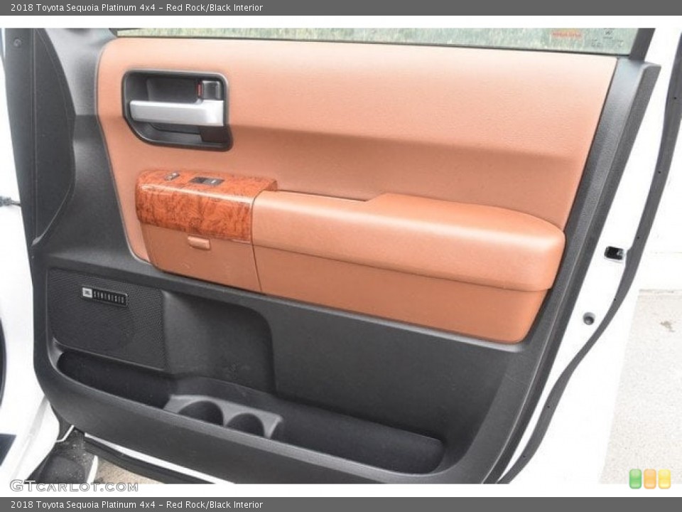 Red Rock/Black Interior Door Panel for the 2018 Toyota Sequoia Platinum 4x4 #126635636