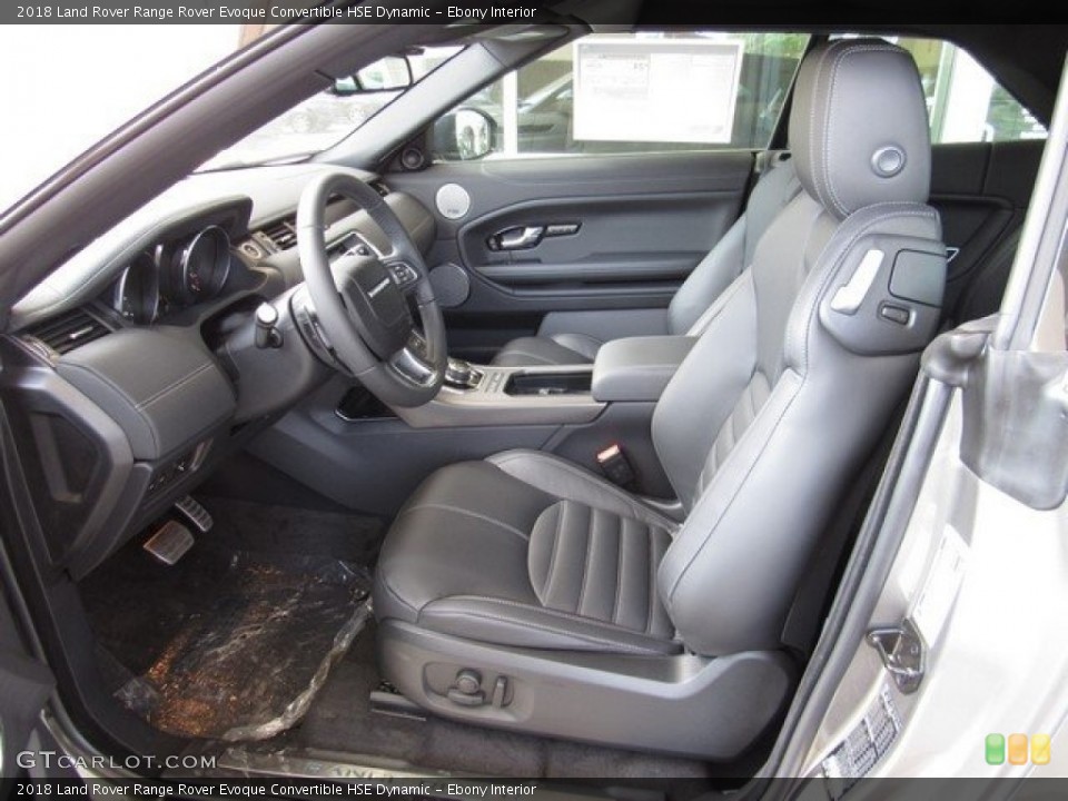 Ebony Interior Front Seat for the 2018 Land Rover Range Rover Evoque Convertible HSE Dynamic #126646947