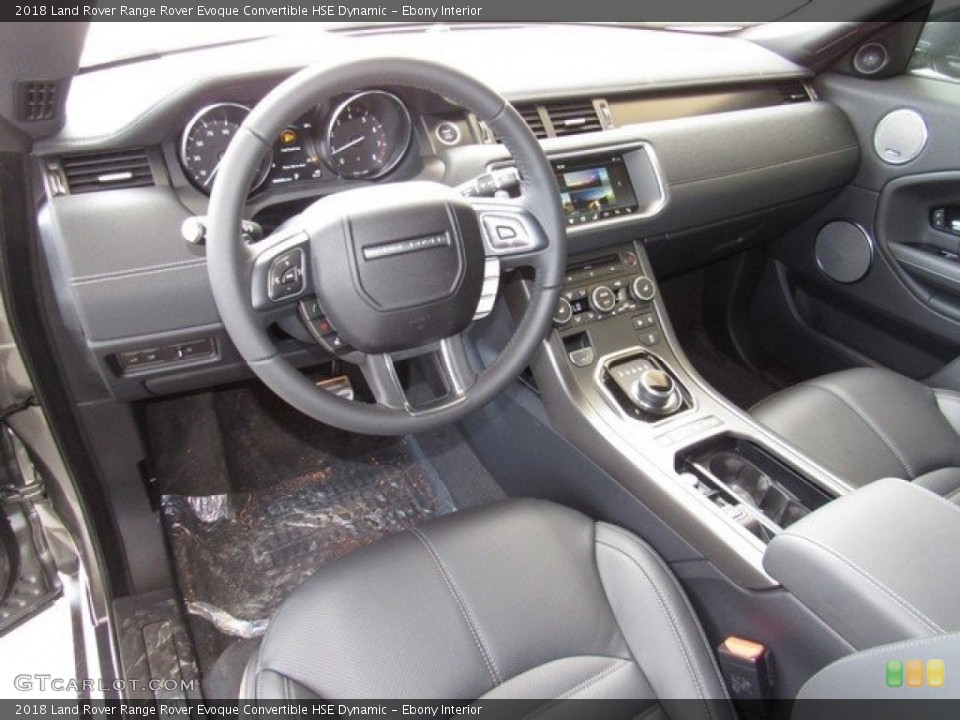 Ebony Interior Photo for the 2018 Land Rover Range Rover Evoque Convertible HSE Dynamic #126646968