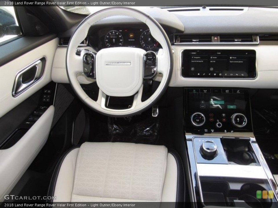Light Oyster/Ebony Interior Dashboard for the 2018 Land Rover Range Rover Velar First Edition #126647112