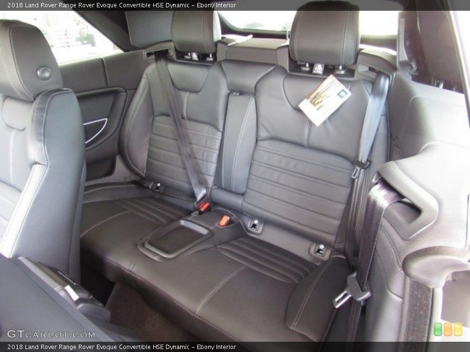Ebony Interior Rear Seat for the 2018 Land Rover Range Rover Evoque Convertible HSE Dynamic #126647118