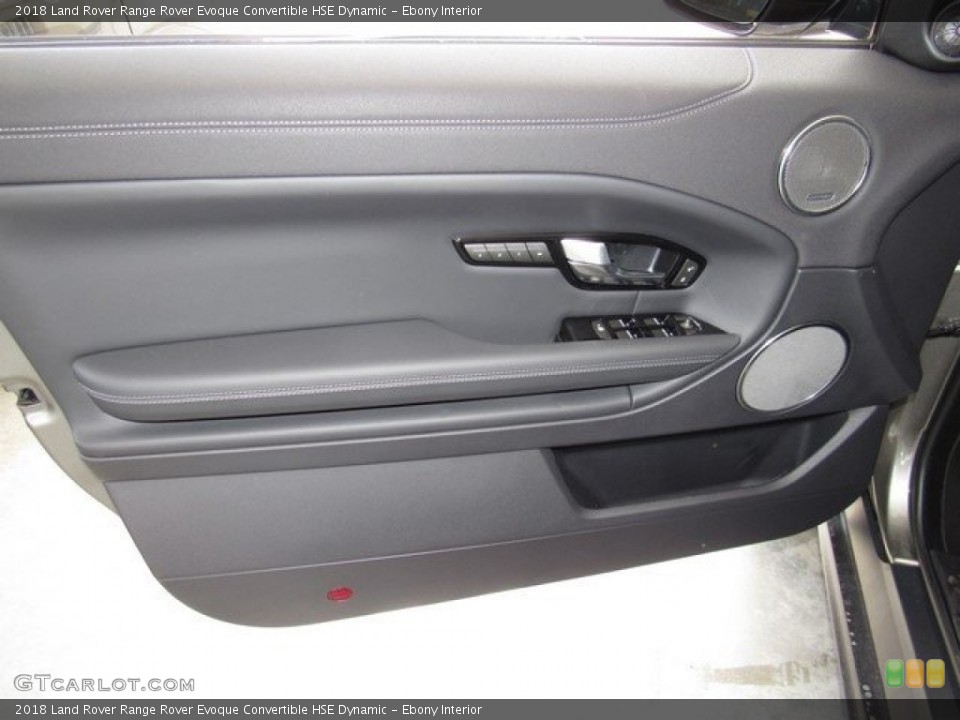 Ebony Interior Door Panel for the 2018 Land Rover Range Rover Evoque Convertible HSE Dynamic #126647235