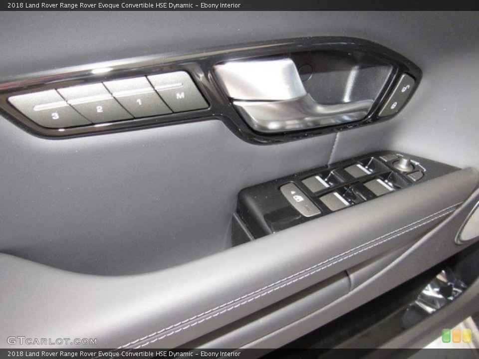 Ebony Interior Controls for the 2018 Land Rover Range Rover Evoque Convertible HSE Dynamic #126647253