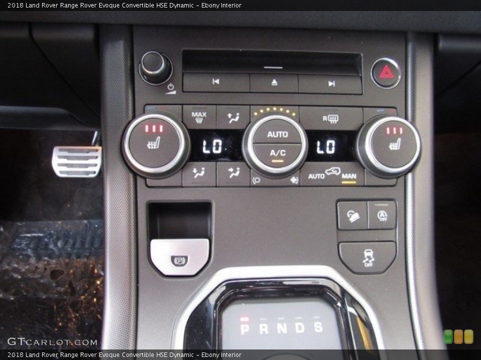Ebony Interior Controls for the 2018 Land Rover Range Rover Evoque Convertible HSE Dynamic #126647409