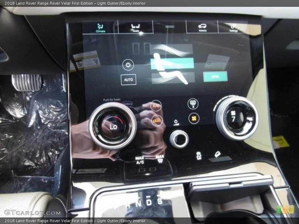 Light Oyster/Ebony Interior Controls for the 2018 Land Rover Range Rover Velar First Edition #126647421