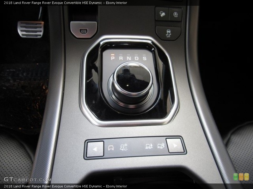 Ebony Interior Transmission for the 2018 Land Rover Range Rover Evoque Convertible HSE Dynamic #126647424