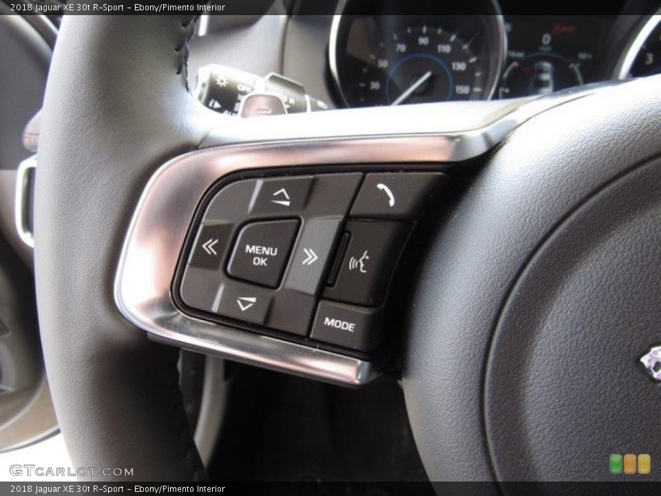 Ebony/Pimento Interior Controls for the 2018 Jaguar XE 30t R-Sport #126648357