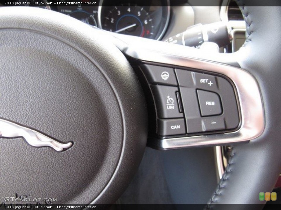 Ebony/Pimento Interior Controls for the 2018 Jaguar XE 30t R-Sport #126648369