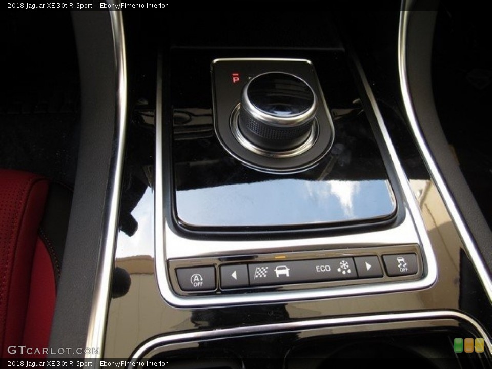 Ebony/Pimento Interior Transmission for the 2018 Jaguar XE 30t R-Sport #126648422