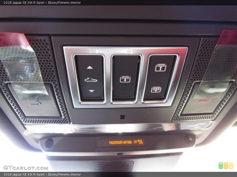 Ebony/Pimento Interior Controls for the 2018 Jaguar XE 30t R-Sport #126648459