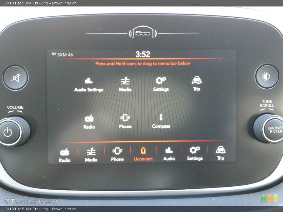 Brown Interior Controls for the 2018 Fiat 500X Trekking #126654656
