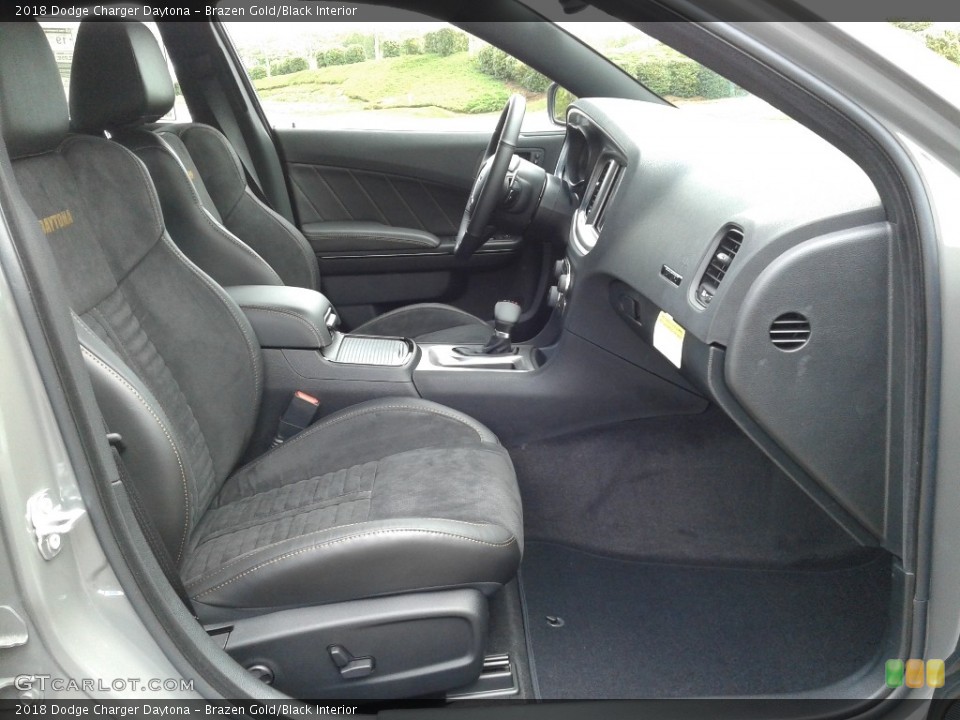 Brazen Gold/Black Interior Front Seat for the 2018 Dodge Charger Daytona #126659528