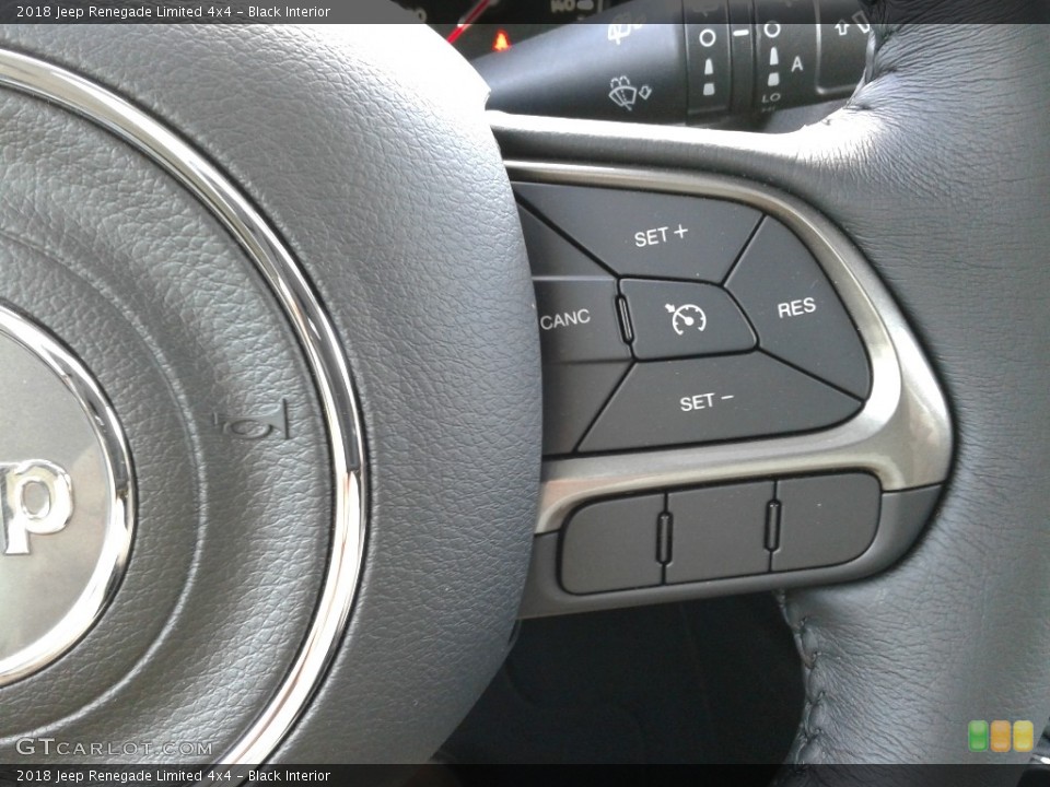 Black Interior Controls for the 2018 Jeep Renegade Limited 4x4 #126660176