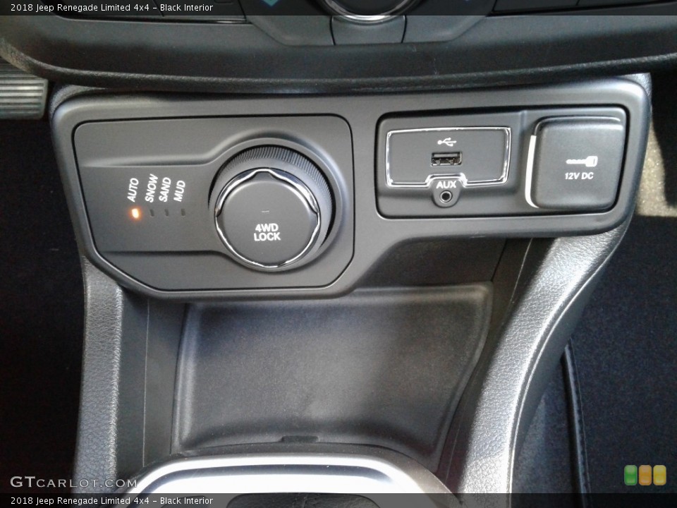 Black Interior Controls for the 2018 Jeep Renegade Limited 4x4 #126660374