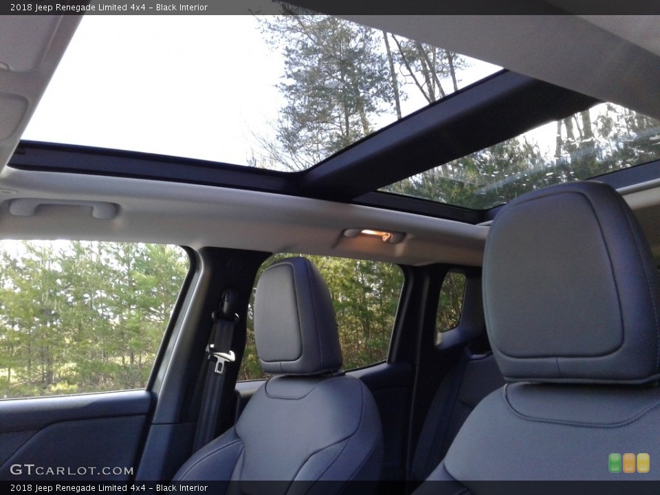 Black Interior Sunroof for the 2018 Jeep Renegade Limited 4x4 #126660407
